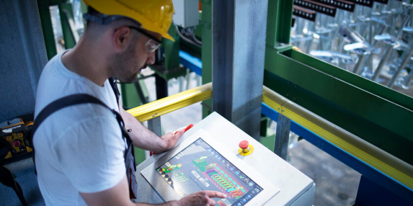 Operação com automação industrial